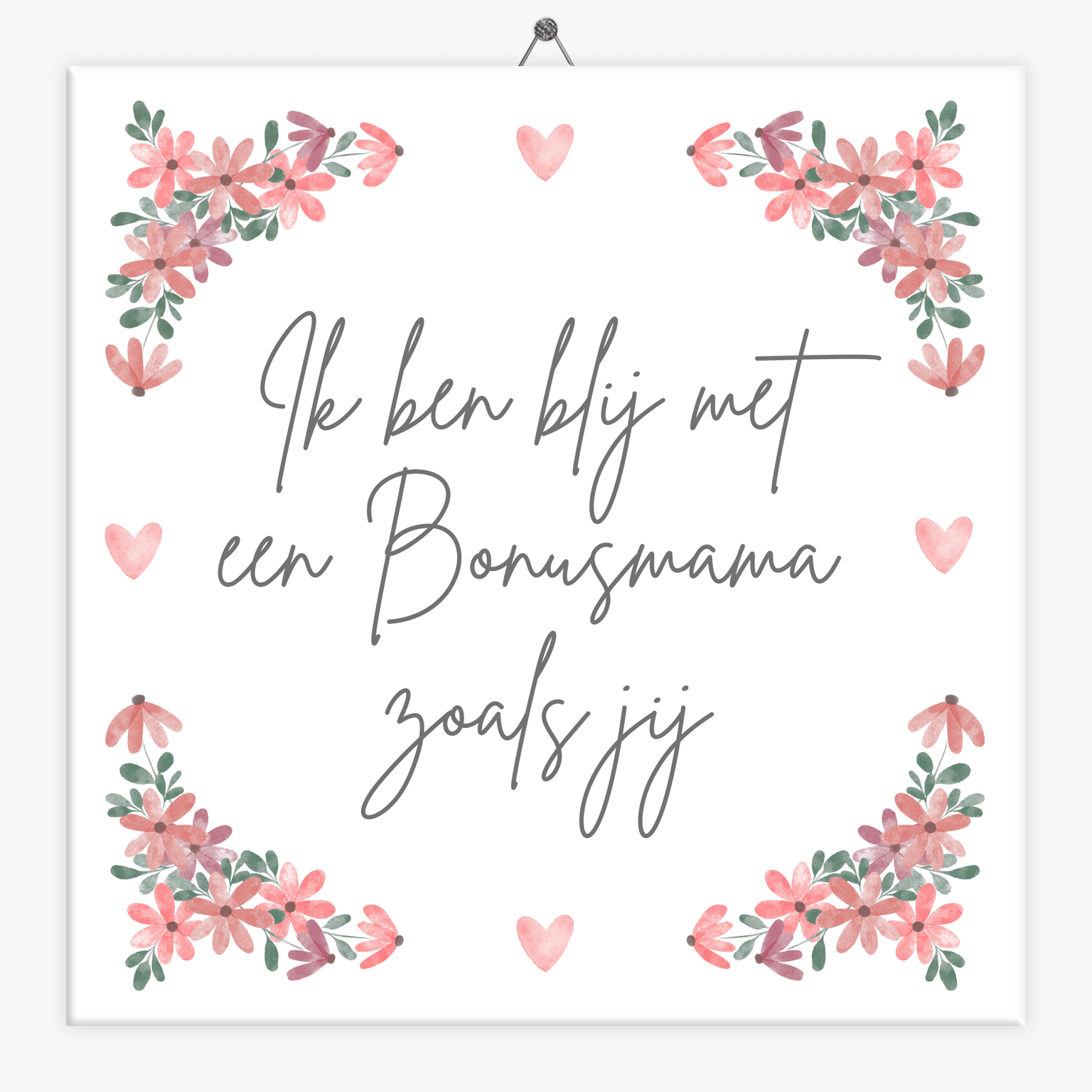 Tegeltje.nl Tekst tegeltje bonusmama