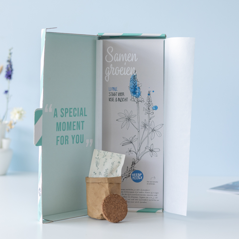 BloomPost Zaden Samen Groeien | Brievenbus bloemenzaadjes | Cadeau met zaadjes door de brievenbus |  met aandacht voor de natuur