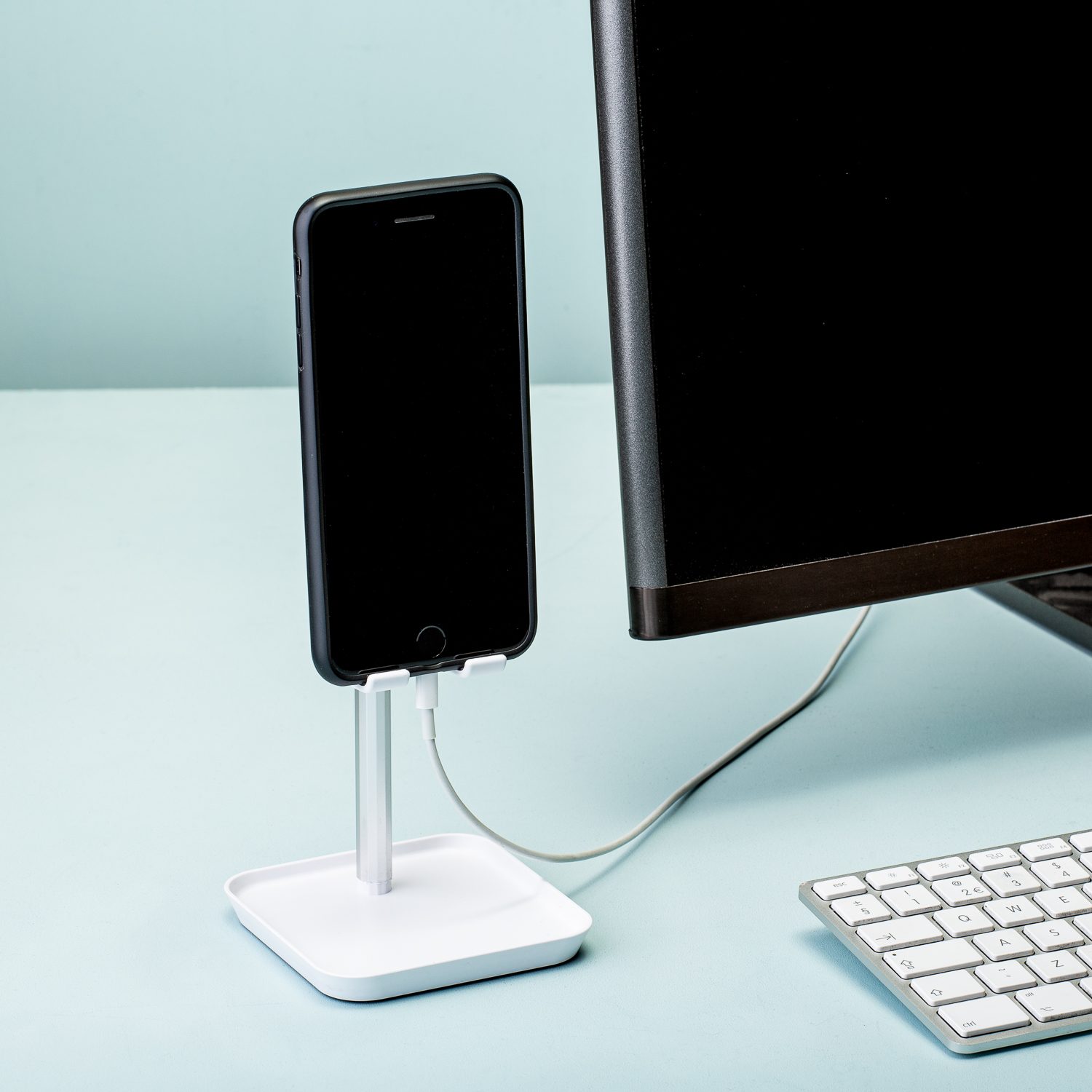 Verstelbare smartphonehouder - Wit