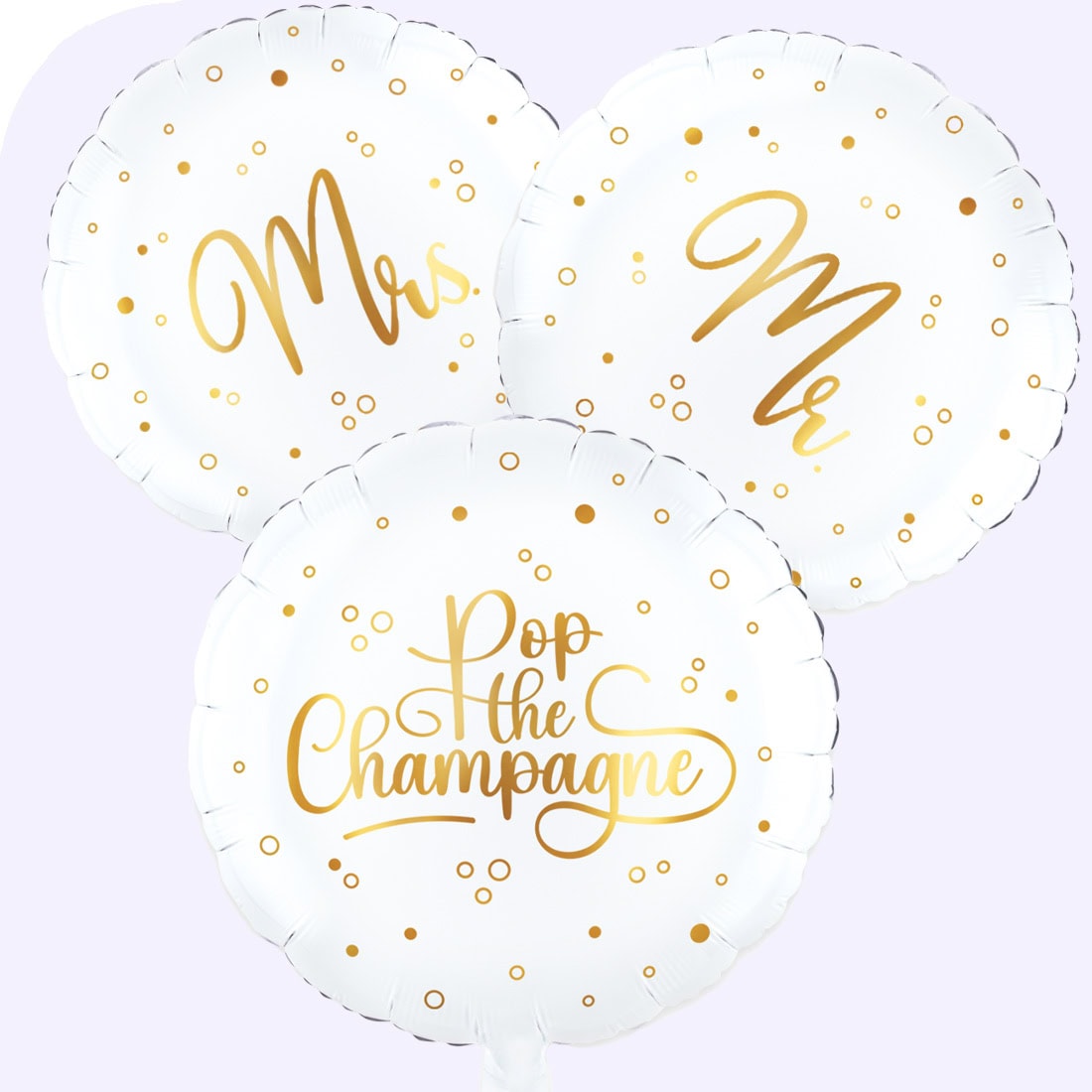 Mrs en Mr Pop the Champagne