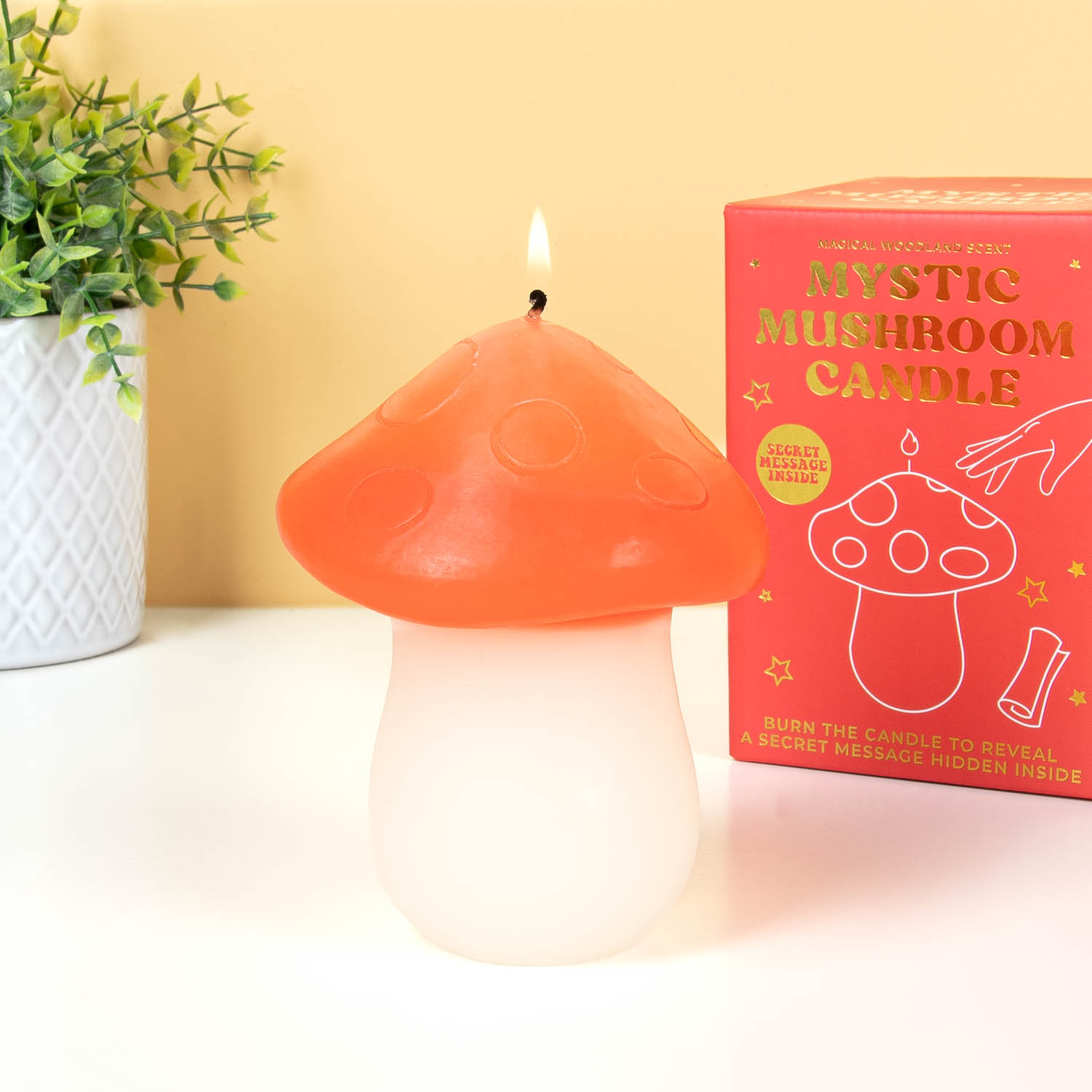 Paddenstoel geurkaars