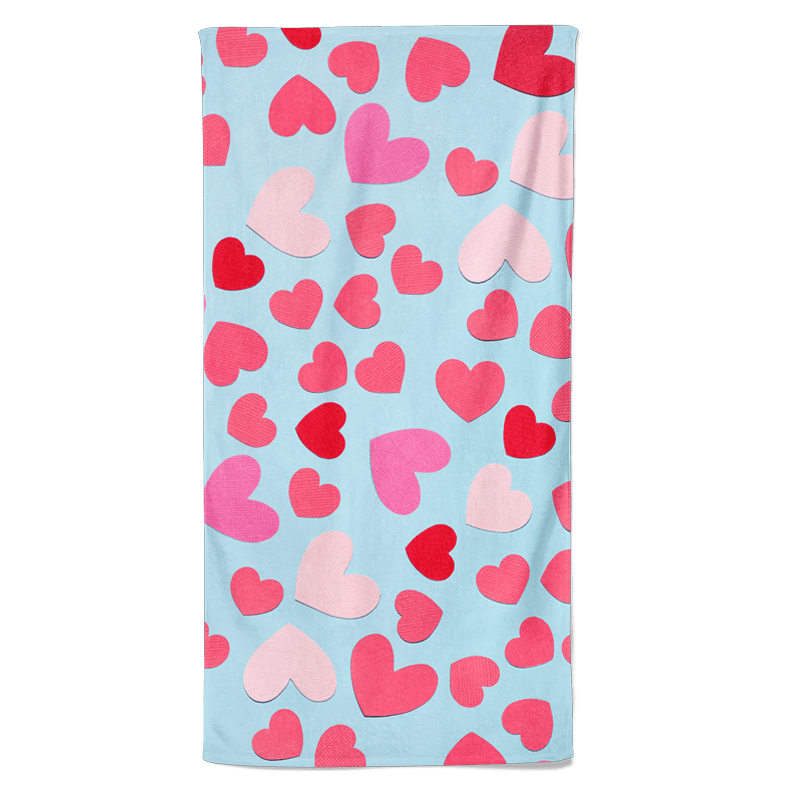 Pillowbuddies Valentijn handdoek Hartjes - Pillow Buddies