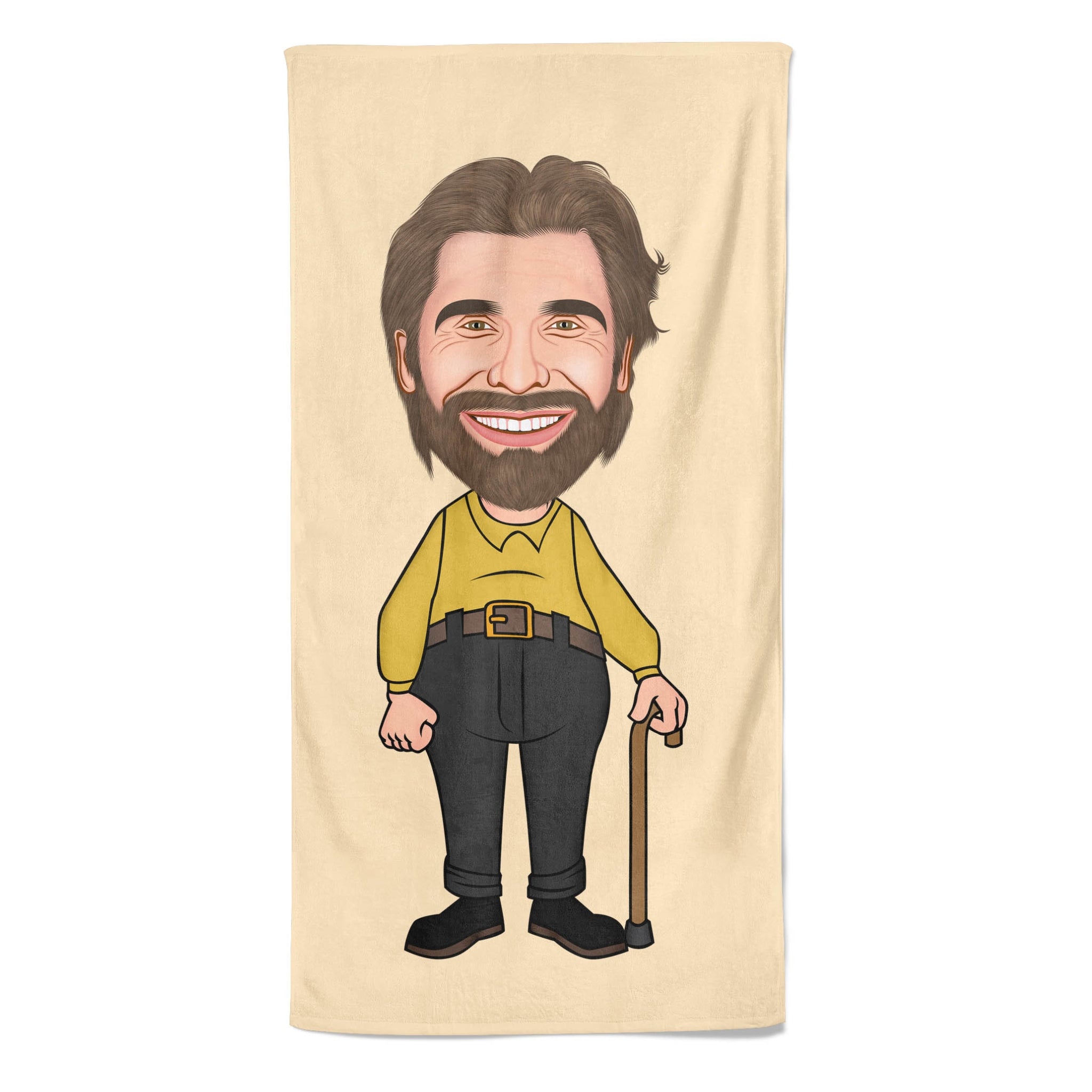 Pillowbuddies Cartoon Handdoek Old Man - Pillow Buddies