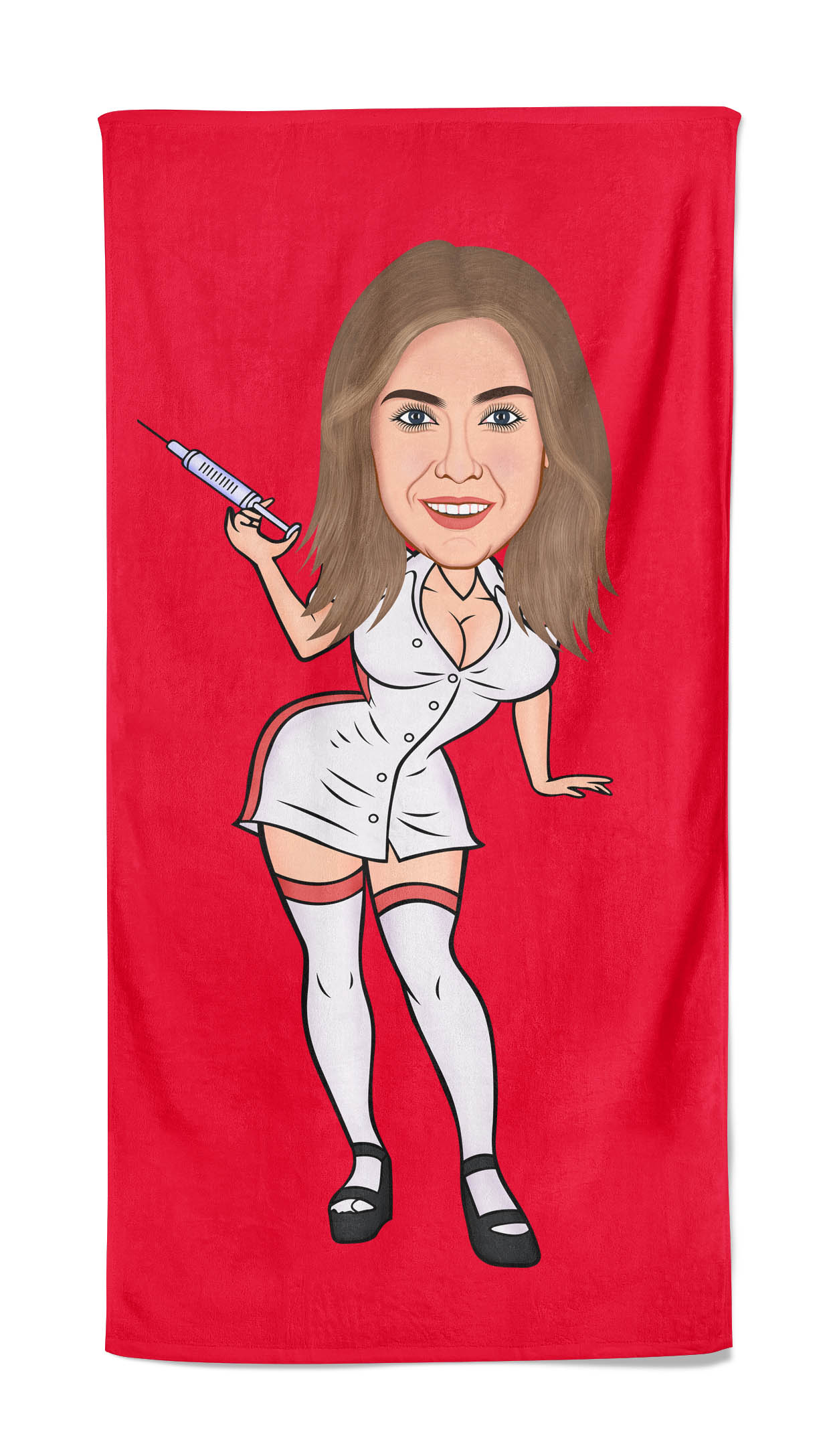 Pillowbuddies Cartoon Handdoek Sexy Nurse - Pillow Buddies