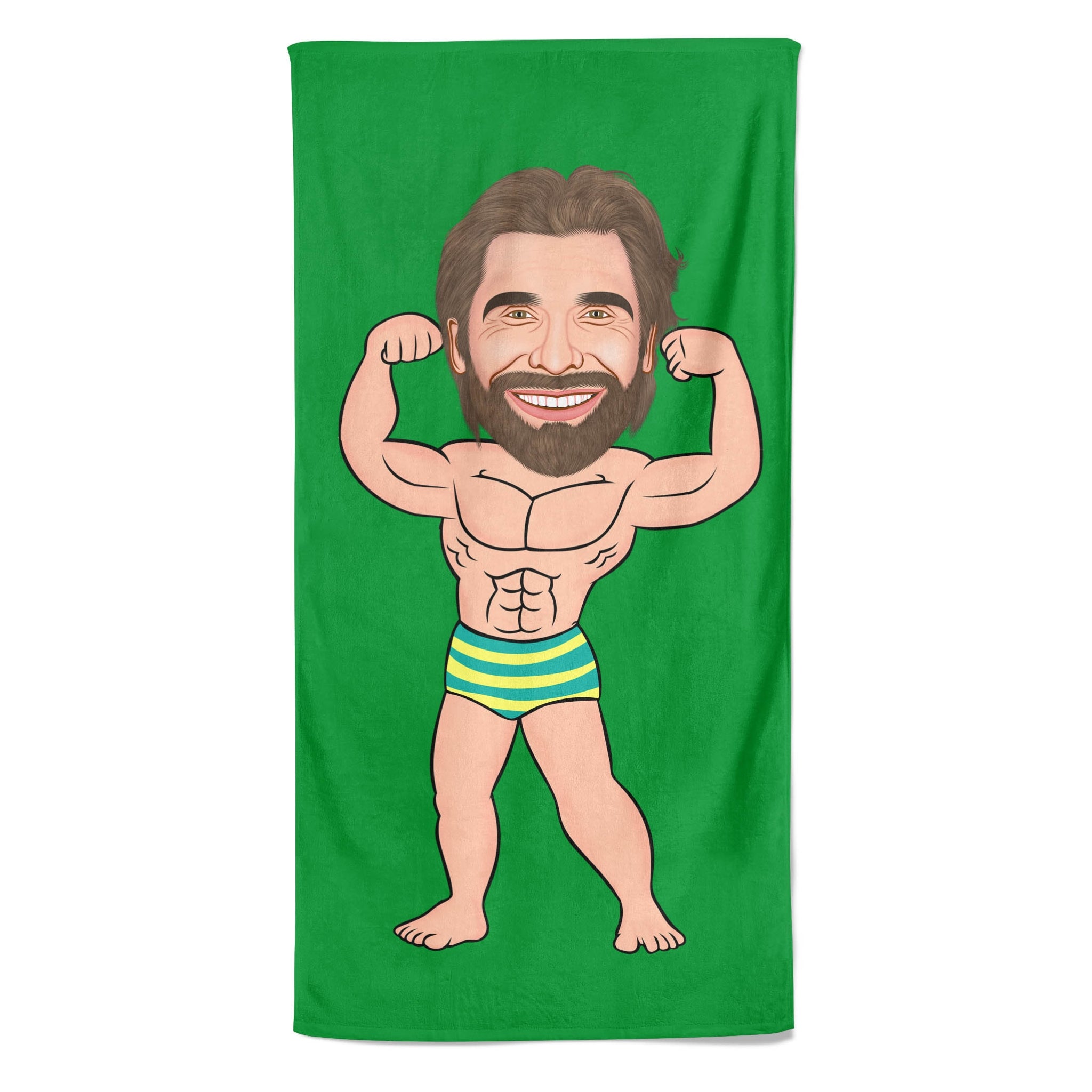 Cartoon Handdoek Body Builder - Pillow Buddies