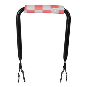 Hooodie Rugsteun Rugleuning zwart met Pink Checkers rugkussentje