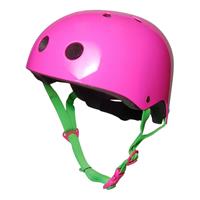 Kiddimoto Kinderhelm Neon Pink Medium