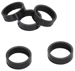 Balhoofdring 1 1/8 Inch 10mm Carbon 5 Stuks