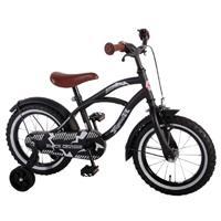 Volare Black Cruiser Kinderfahrrad - Jungen - 14 Zoll - Schwarz - schwarz