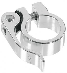 Ergotec Zadelpenklem SCQ-030 met snelspanner 34,9 mm zilver