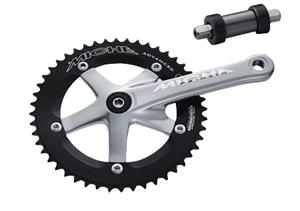 Miche Crankset Pista Advanced 175 mm 52T zilver