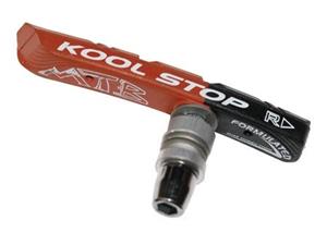 Kool-stop remblokken Mountain V-brake 78,5 x 8,5 mm zw/or 2 stuks