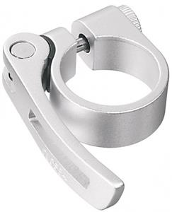 Ergotec Zadelpenklem SCQ-080 met snelspanner 34,9 mm zilver