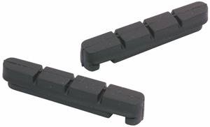 Elvedes remblokrubbers V-brake 55 x 12 mm zwart 2 stuks