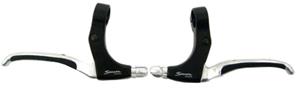 Saccon remgrepen set V-brake 4-vinger zilver/zwart