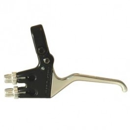 remgreep V-brake rechts 3-vinger zilver/zwart