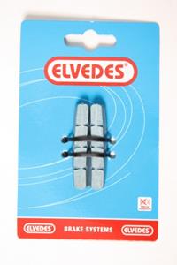 Elvedes remblokrubbers V-brake 53 x 11 mm antraciet