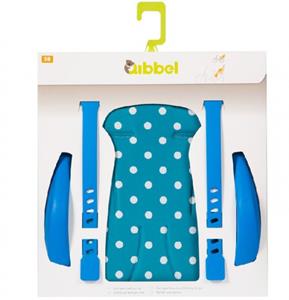 qibbel Luxe Stylingset Fietszitje Voor Polka DOT Blauw