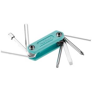 Icetoolz multitool Mighty-8 mintgroen/zilver 8 functies 7,5 cm