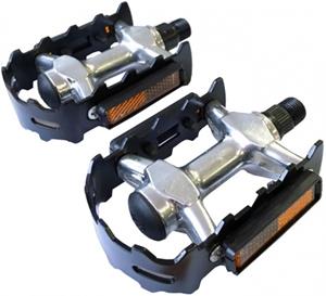 Lynx platformpedalen MTB 9/16 inch zwart/zilver per set