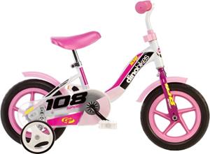 Dino 108 Sport 10 Inch 17 cm Meisjes Doortrapper Roze/Wit