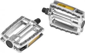 Ergotec platformpedalen set stadsfiets 9/16 inch zilver