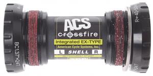 Acs bottom bracket Crossfire BSA 73 x 68 mm zwart