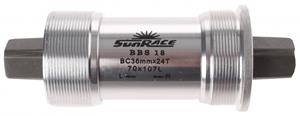 Sunrace trapas Italiaans 107 x 36 mm zilver