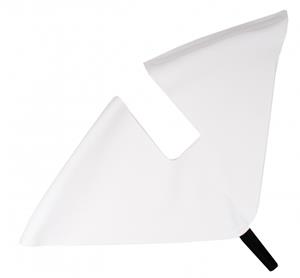 Hesling jasbeschermer Manta 28 inch lakdoek 48 cm wit