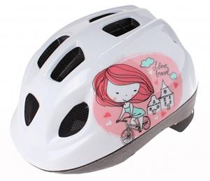 polisport helm prinses wit maat 46/53 cm