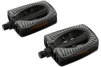 simson pedalen set Metropool Comfort 9/16 inch grijs/zwart