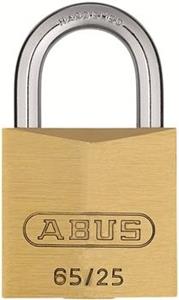 ABUS 65 hangslot 25 mm goud gelijksluitend