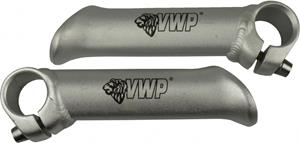 Vwp bar ends 10 cm aluminium zilver 2 stuks