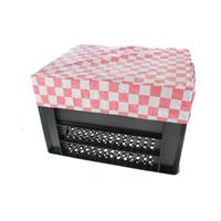 Box M Pink Checker voor Kerri Fietskrat