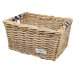 wicked Rieten Fietsmand M Black Checker grijs