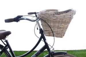 Fietsmand Stuur Rechthoek Grijs