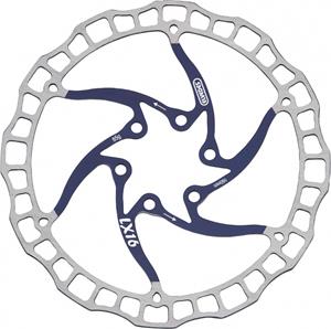 Elvedes remschijf 160 mm 6 gaats zilver/blauw staal