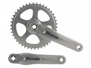 Miranda crankstel set 42T 170 mm zilver