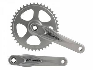 Miranda crankstel set 44T 170 mm zilver