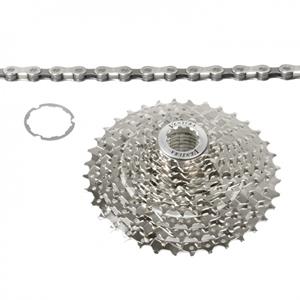 Ventura Power set cassette + ketting 10S 11-36T zilver