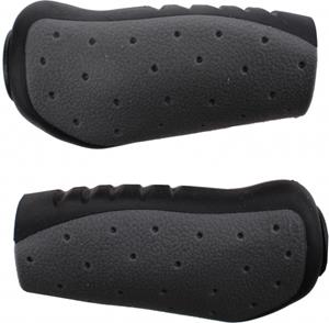 Cycle Tech handvatten 9,2 cm grijs/zwart per paar