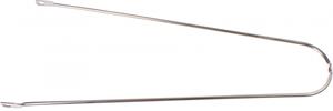 Gazelle spatbordstang 28 inch RVS zilver 34,5 cm