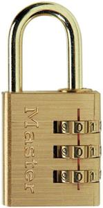 Master lock combinatiehangslot aluminium geel 30 mm 630eurd