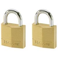 Master Lock hangslot messing 30mm 2 stuks