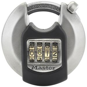 Master Lock hangslot met combinatie roestvrij staal grijs 70 mm