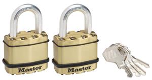 Master Lock hangslotenExcell' staal 45 mm - 2 stuks