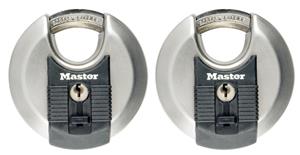 Master Lock hangslotExcell' inox 70 mm - 2 stuks