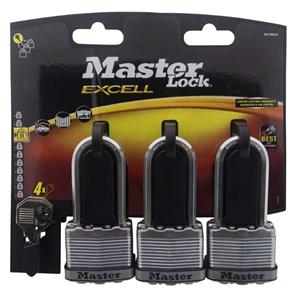 Master Lock hangslotExcell' staal 45 mm - 3 stuks