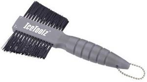 tweevoudige reinigingsborstel 19,5 cm grijs