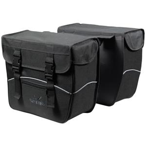 Greenlands dubbele fietstas Pannier 34L zwart